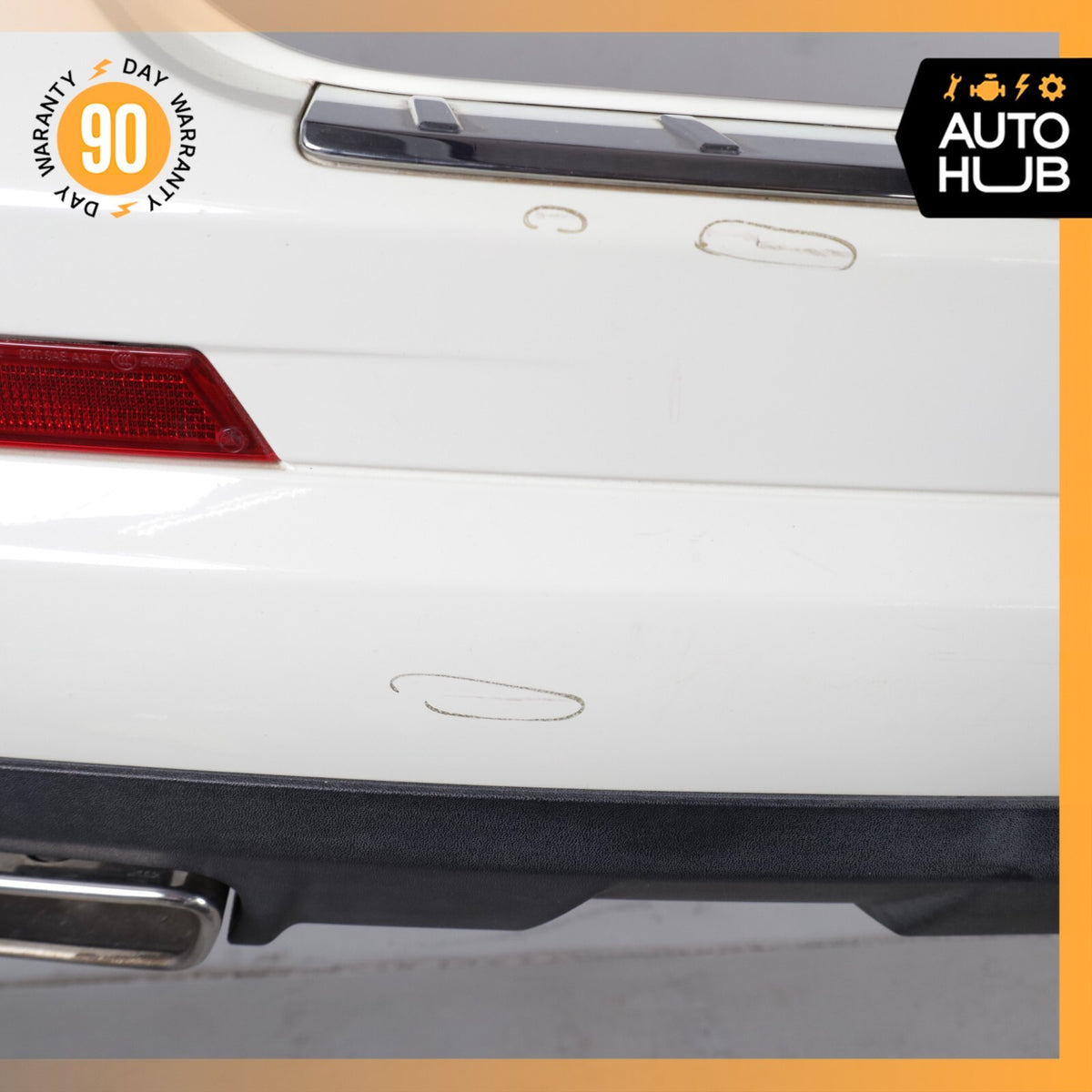 11-13 Mercedes W251 R350 Base Rear Bumper Cover Assembly w/ Tips OEM - photo 8