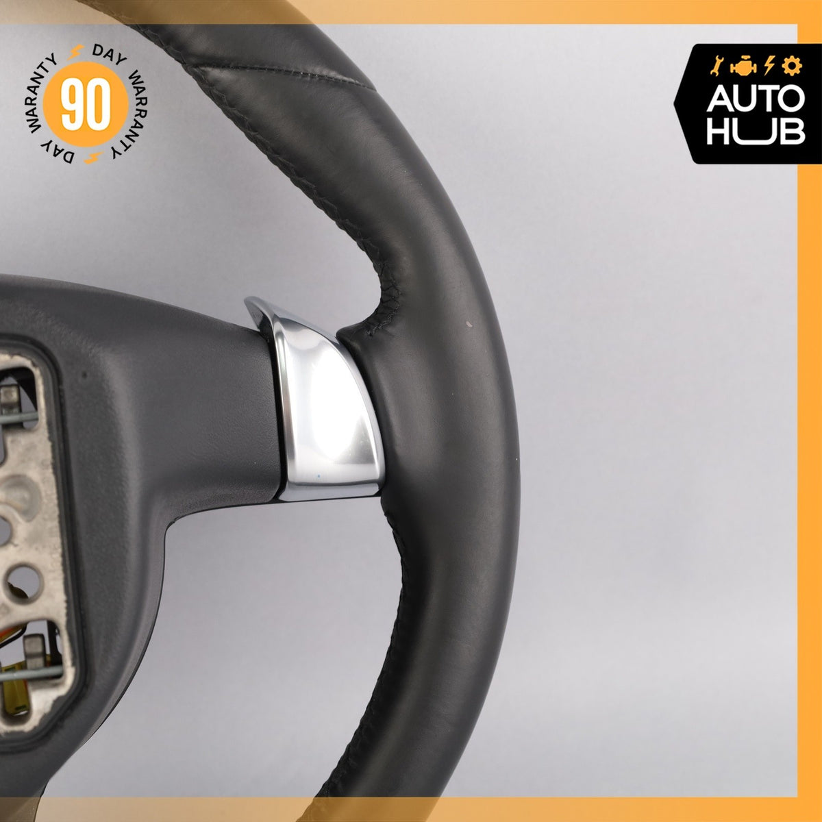 11-16 Porsche Cayenne 958 Steering Wheel w/ Paddle Shifters Black OEM 78k - photo 14