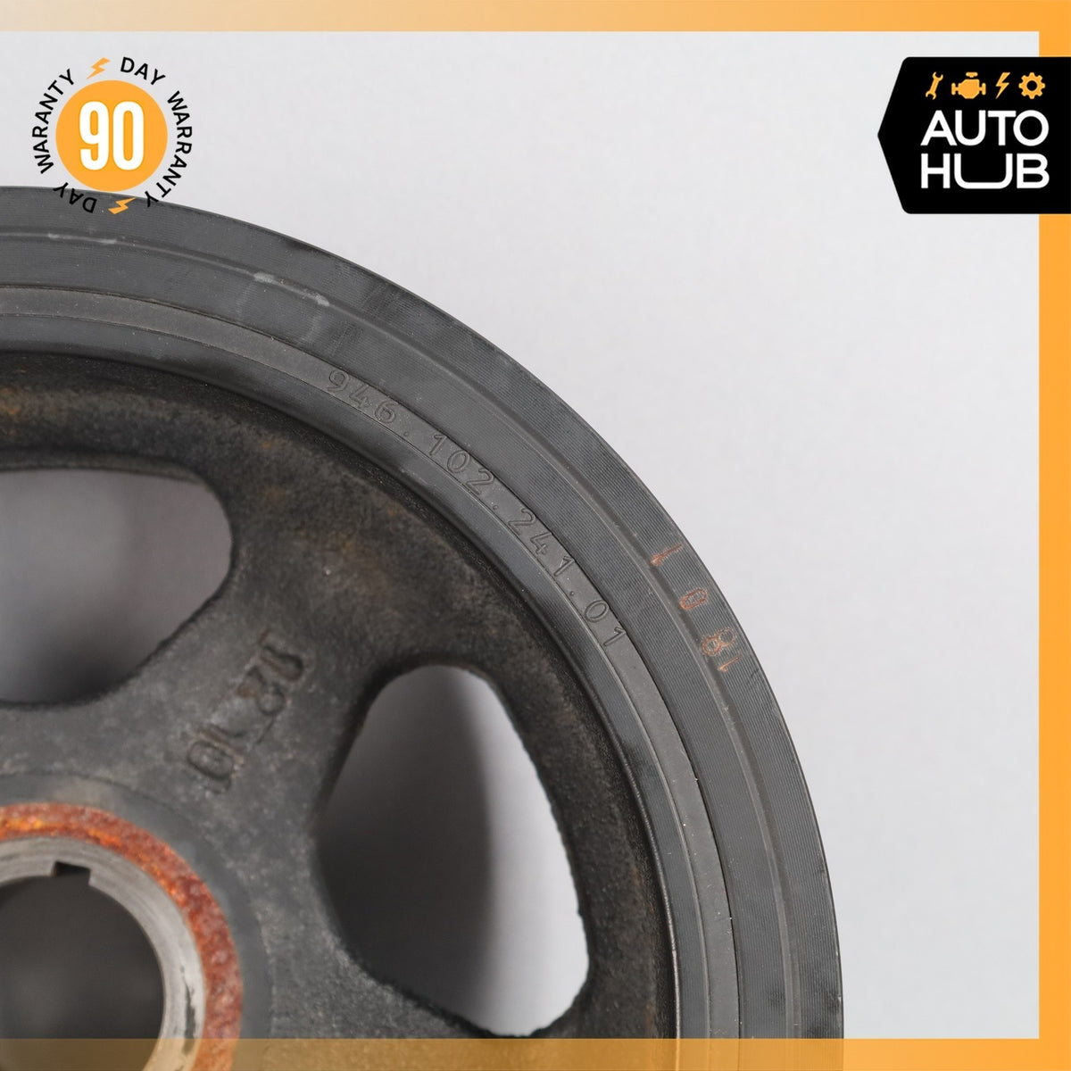11-16 Porsche Panamera 970 3.6L V6 Crank Shaft Pulley Harmonic Dampener OEM 99k - photo 5