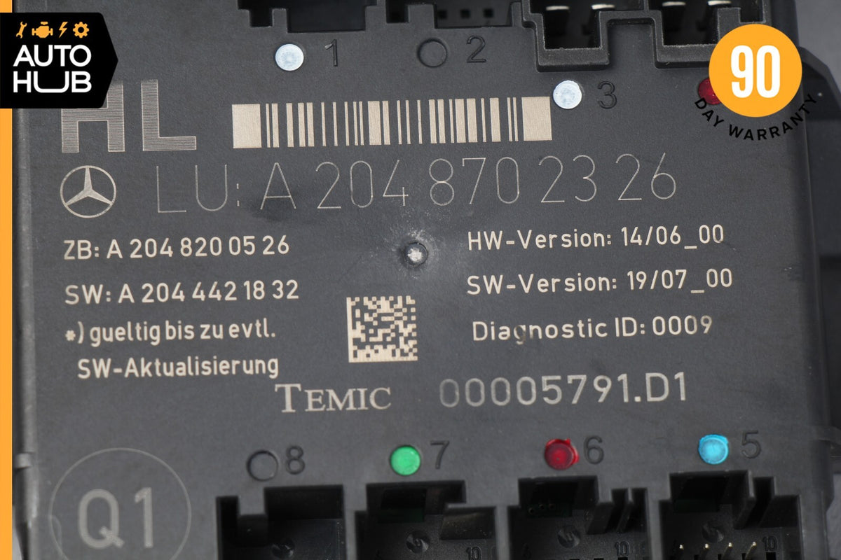08-18 Mercedes W204 C300 CLS550 GLK350 Rear Left Side Door Control Module OEM - photo 11
