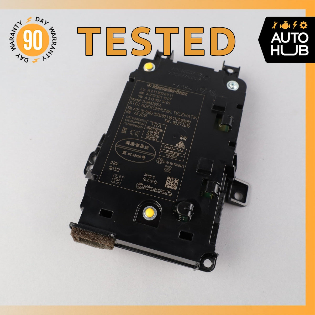 Mercedes W213 E300 E450 Center Console Communication Control Module OEM - photo 1