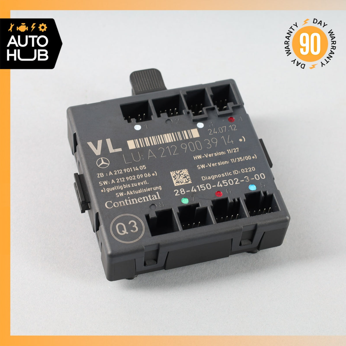 08-18 Mercedes W204 C250 CLS550 Front Left Driver Side Door Control Module OEM - photo 1