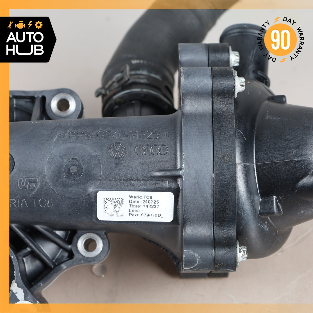 Audi D4 A8 RS5 4.2L V8 Engine Water Pump Thermostat Housing OEM - photo 14