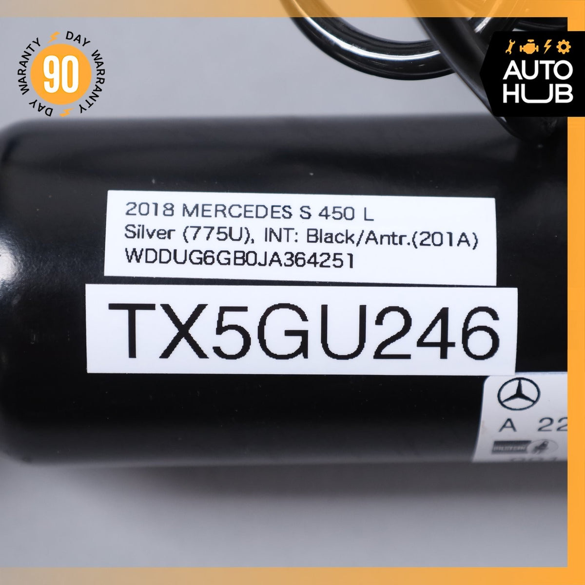 17-20 Mercedes W222 S450 S560 Rear Right Side Airmatic Air Shock Strut OEM 28k - photo 17