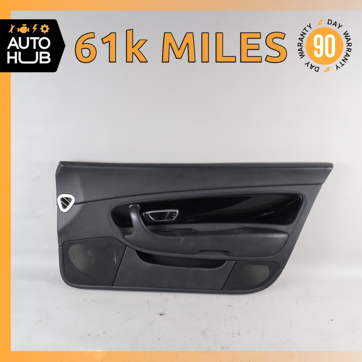 03-10 Bentley Continental GT Right Passenger Side Interior Door Panel Black OEM - photo 1