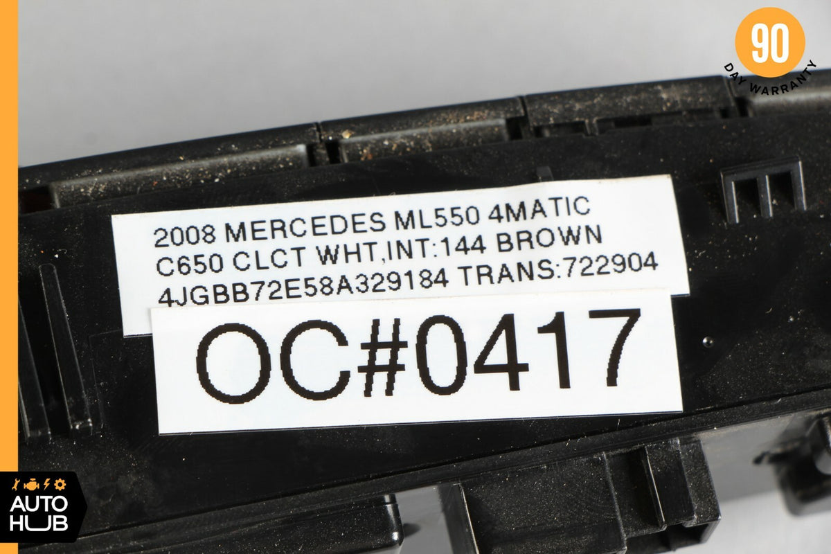 06-12 Mercedes W164 ML550 GL450 Dash Hazard Heated Seats ESP Control Panel OEM - photo 12