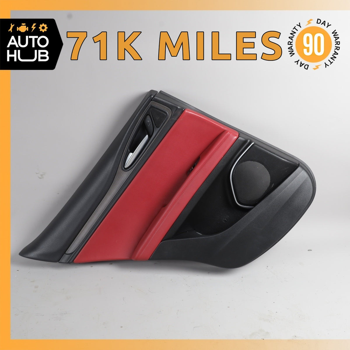 17-22 Alfa Romeo 949 Stelvio Rear Left Side Interior Door Panel Red OEM - photo 1