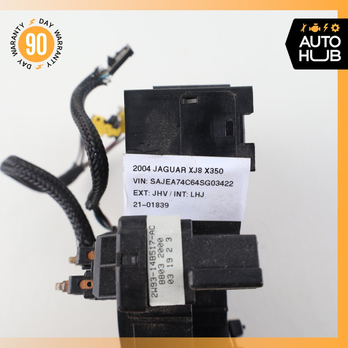 Jaguar X350 XJ8 Steering Column Clockspring 2W9314A664AB OEM - photo 5