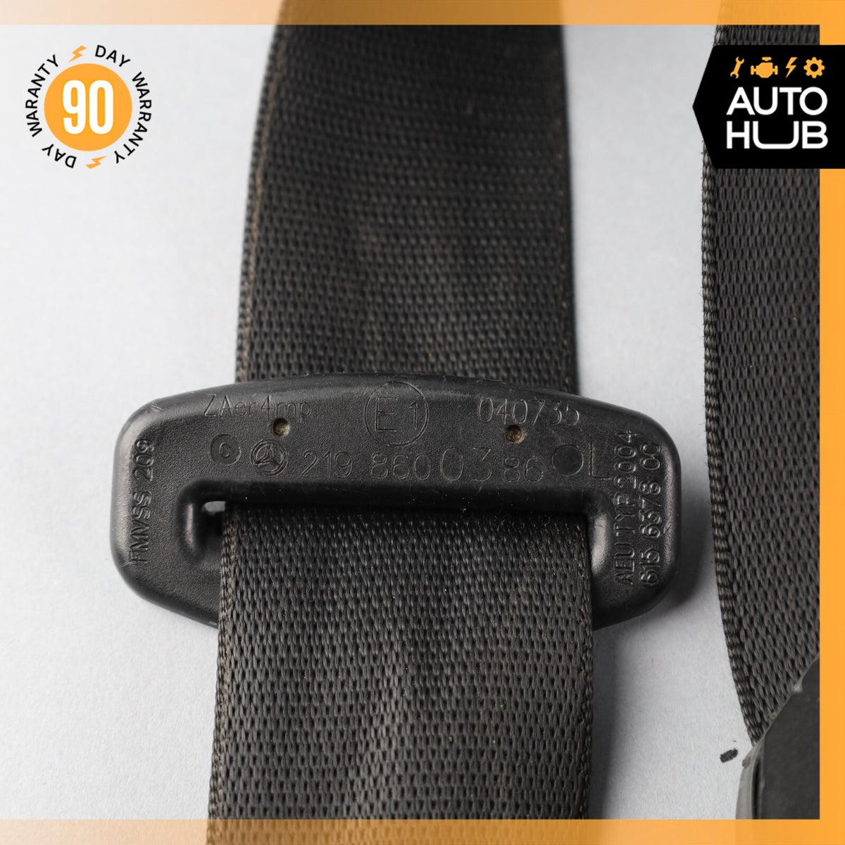 06-11 Mercedes W219 CLS550 CLS55 Front Left Driver Side Seat Belt Black OEM - photo 15