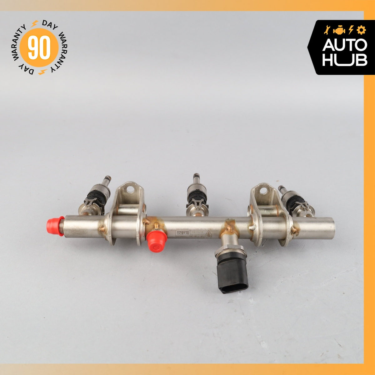 14-18 Porsche Macan Cayenne Fuel Injection Rail Line w/ Injectors Left OEM - photo 6