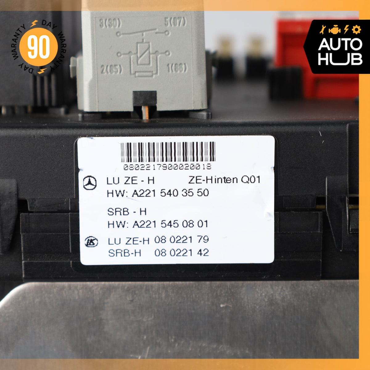07-09 Mercedes W216 CL63 AMG S550 Rear Trunk Fuse Box Module 2215408301 OEM - photo 10
