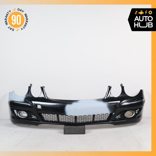 07-09 Mercedes W211 E320 E350 E550 Base Front Bumper Cover Assembly Black OEM - photo 1