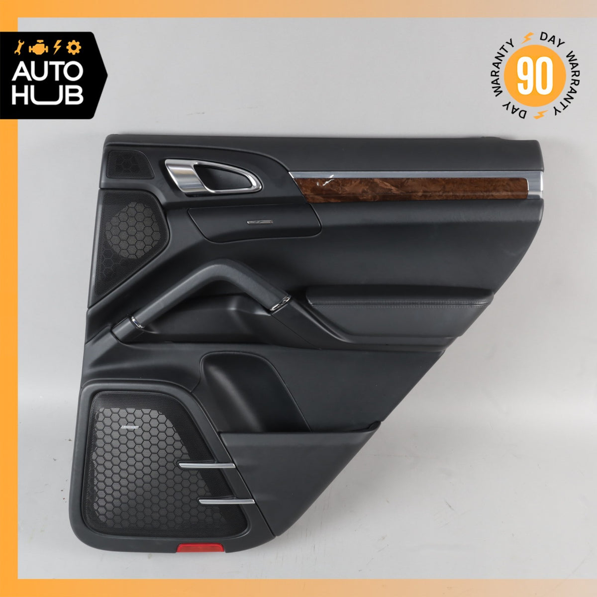 11-18 Porsche Cayenne 958 Rear Right Interior Door Panel Leather Black OEM 64k - photo 2