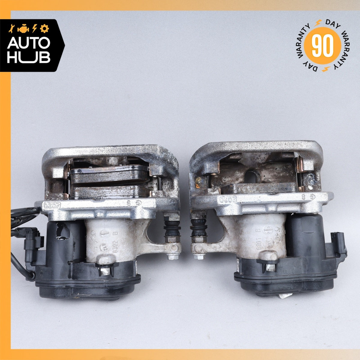 Mercedes W166 ML350 GLE350 Rear Brake Calipers w/ Actuator Set 1664230281 OEM - photo 9