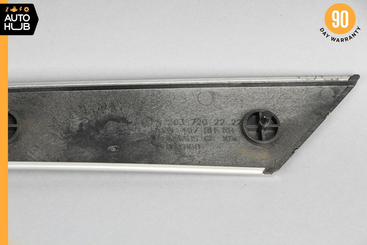 05-07 Mercedes W203 C230 C320 Front Right Side Interior Door Panel Trim Silver - photo 10