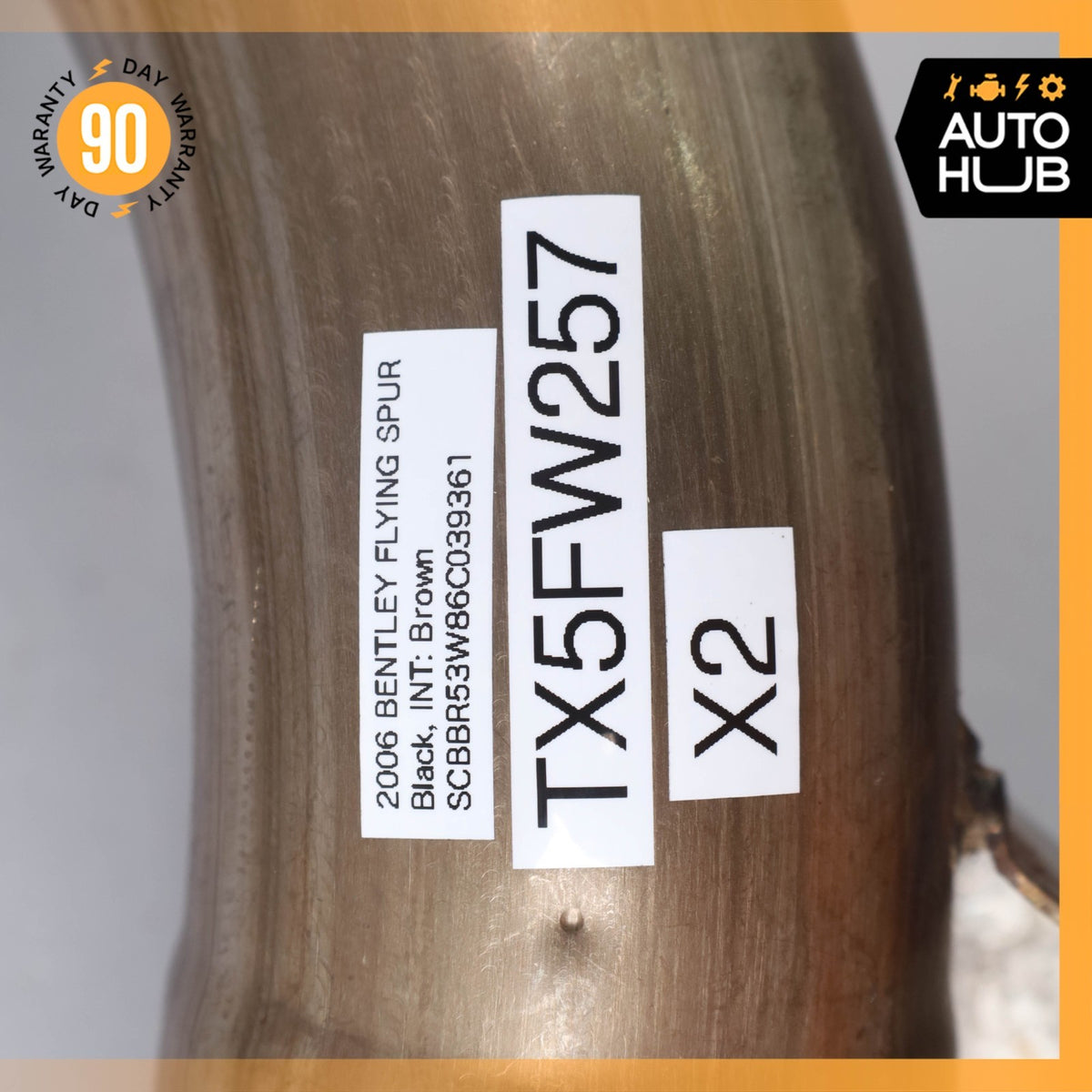 Bentley Continental Flying Spur GT 6.0L Exhaust Downpipe Set 3W0254300A OEM 39k - photo 19