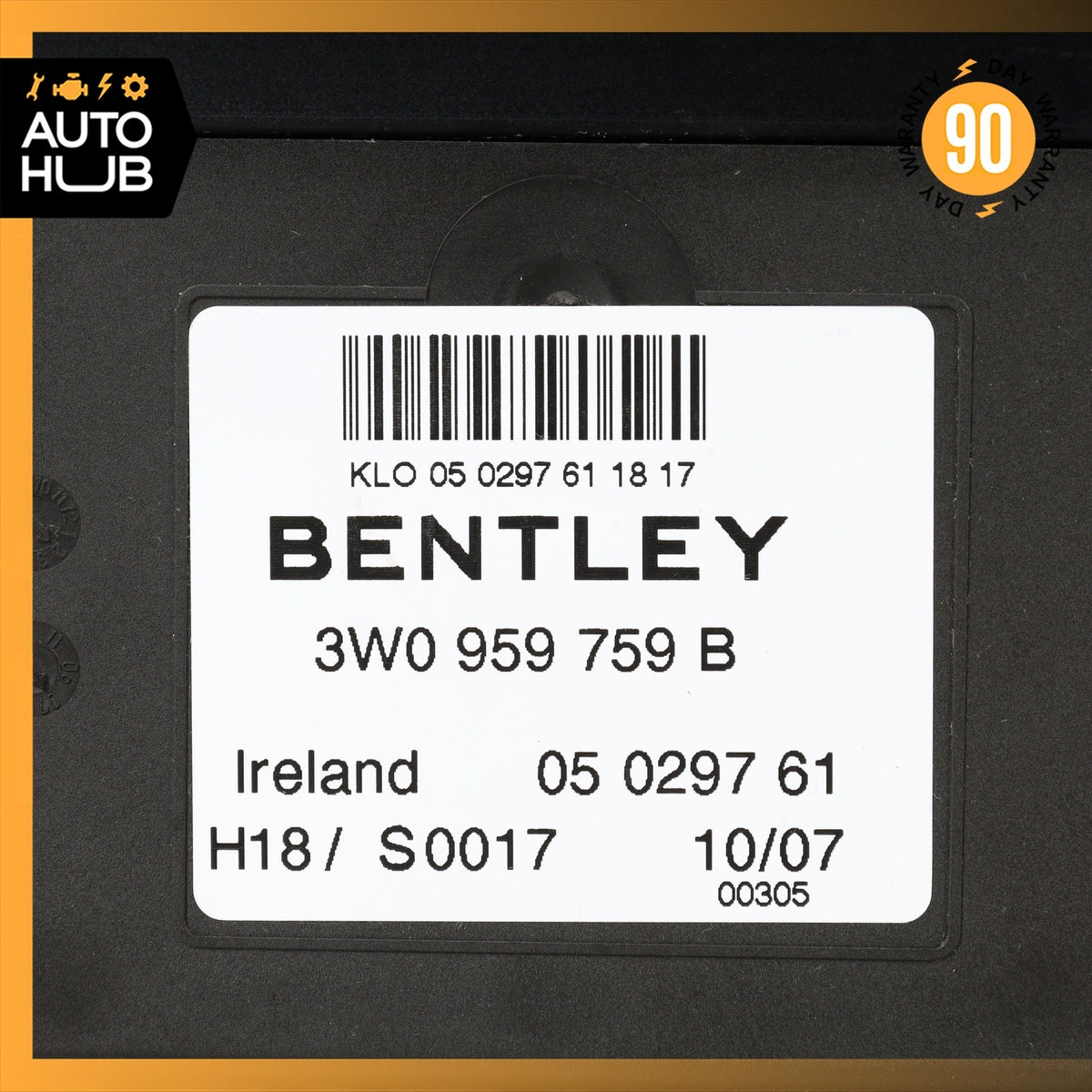 03-11 Bentley Continental GTC GT Front Right Side Seat Control Module OEM 40k - photo 6