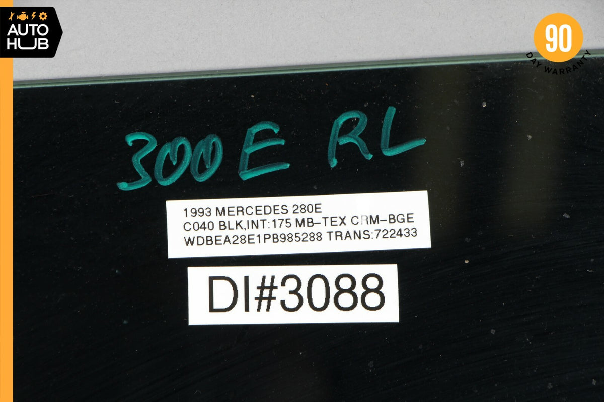 92-95 Mercedes W124 280E 300E Sedan Rear Left Driver Side Door Window Glass - photo 12