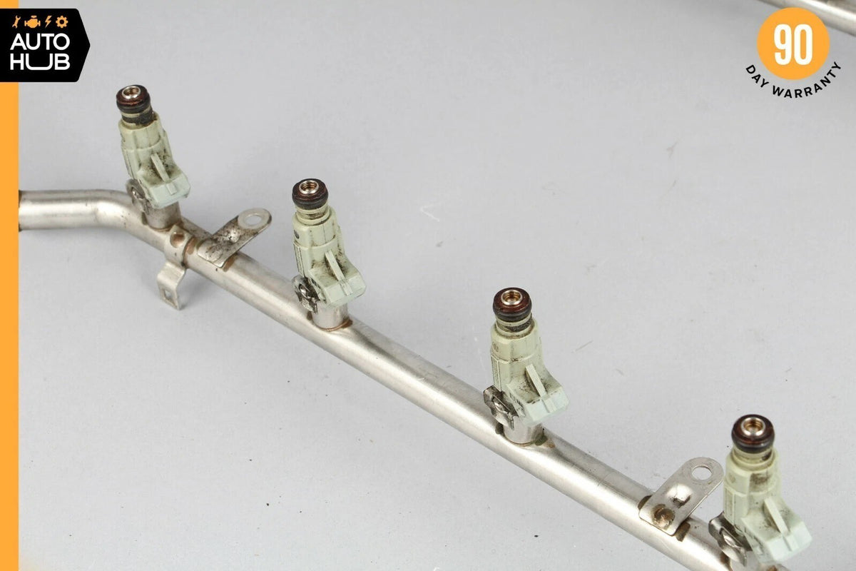 00-06 Mercedes R230 SL500 CLK430 E500 Fuel Injector Rail W/ Injectors OEM - photo 7