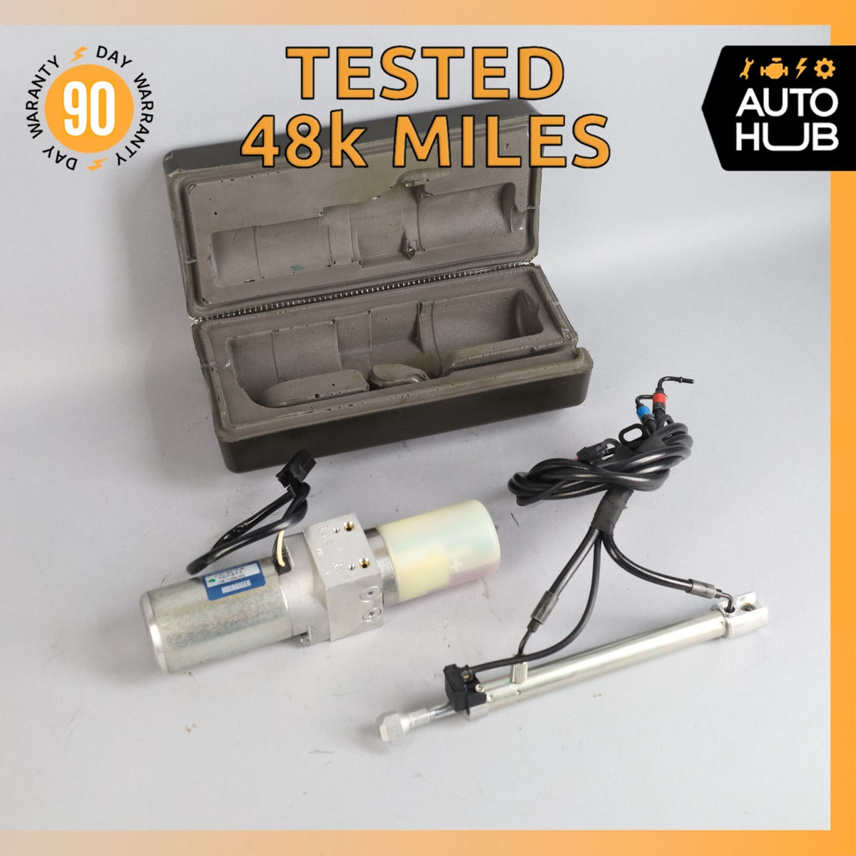 Mercedes W221 S400 Trunk Lid Locking Hydraulic Pull Down Pump w/ Foam Case OEM - photo 1