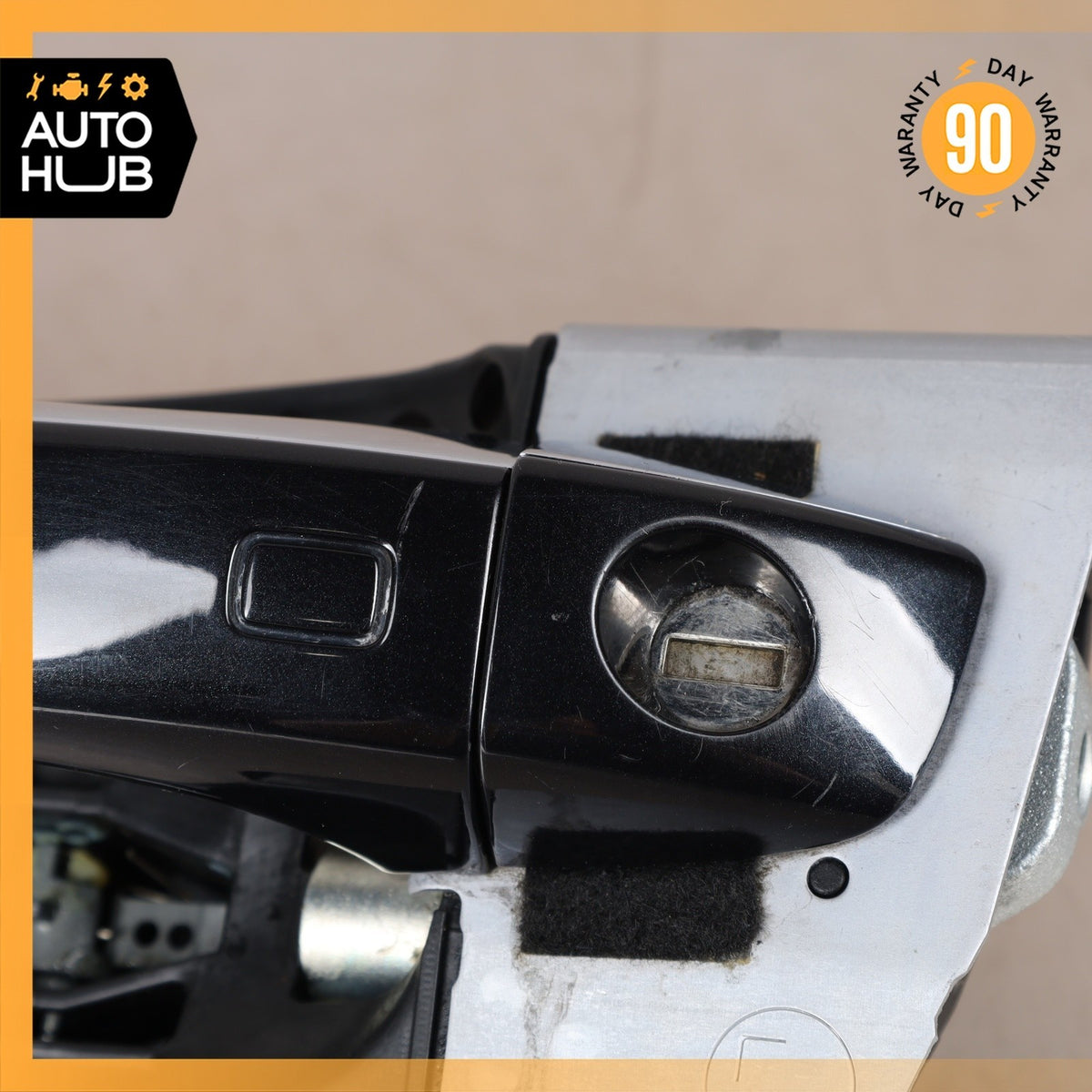 Audi D4 A8L Front Left Driver Exterior Door Handle Black 4H1837885 OEM - photo 12