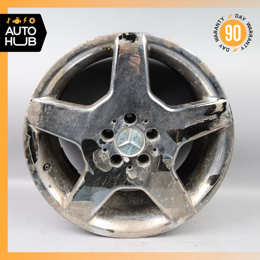 Mercedes W215 CL500 S55 AMG 9 X 18 18" Rear Wheel Rim Chrome 2204013702 OEM - photo 1