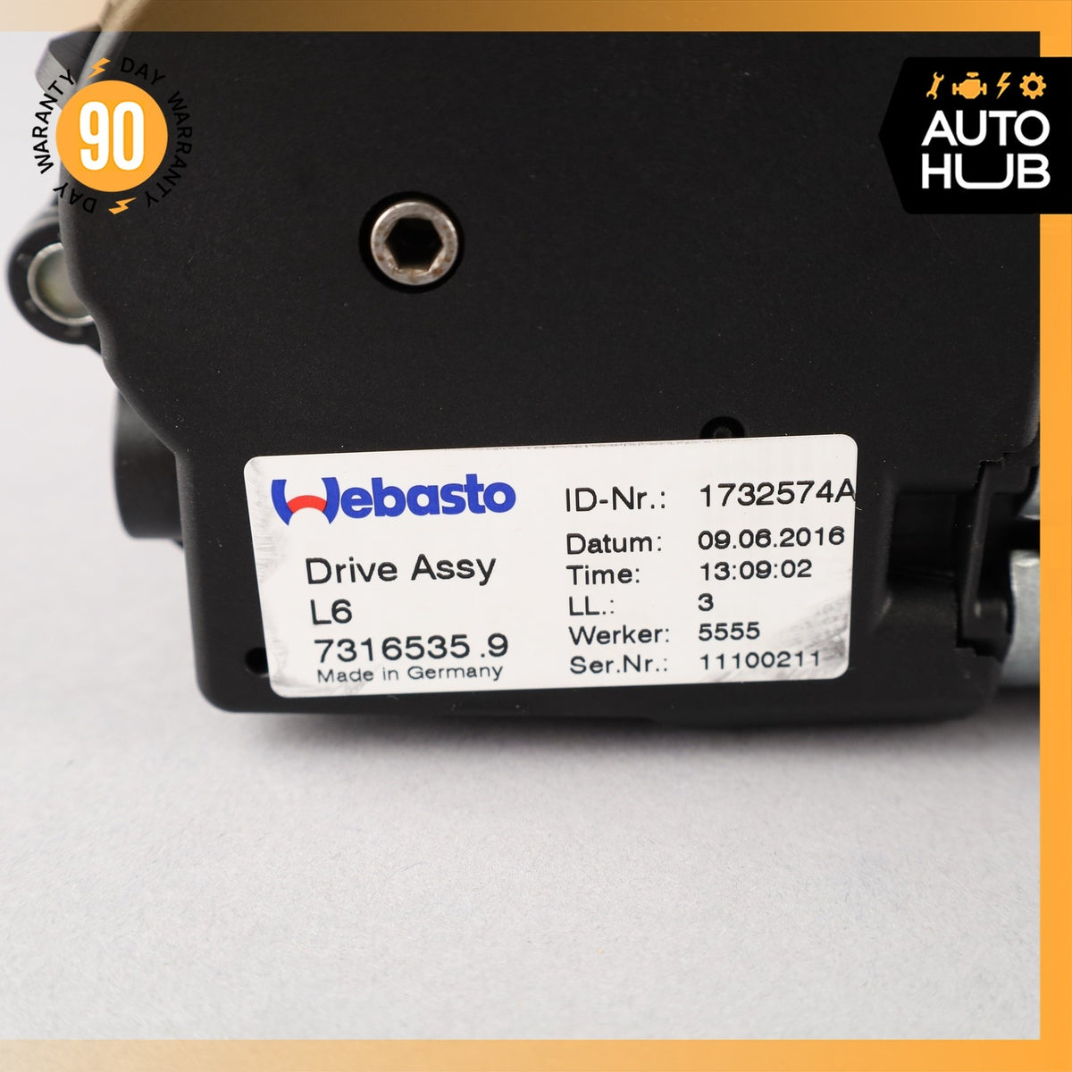 11-13 BMW F10 528i 550i 535i Rear Sunroof Sun Roof Drive Motor OEM - photo 10