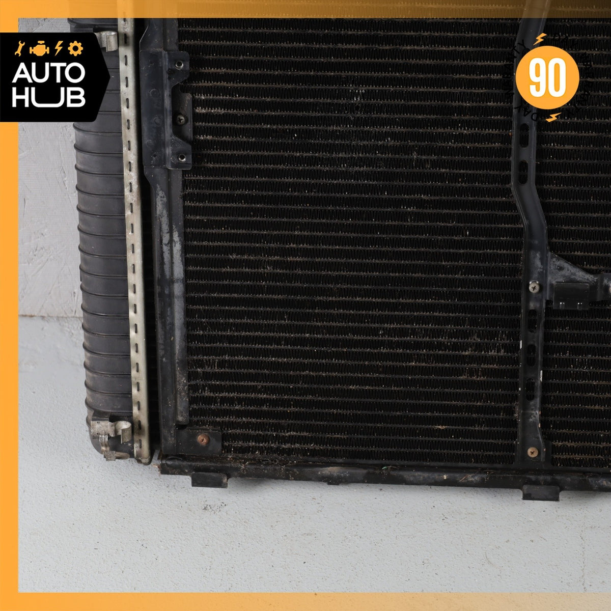 92-93 Mercedes W140 300SE Engine Water Cooling Radiator A/C Condenser Cooler OEM - photo 12