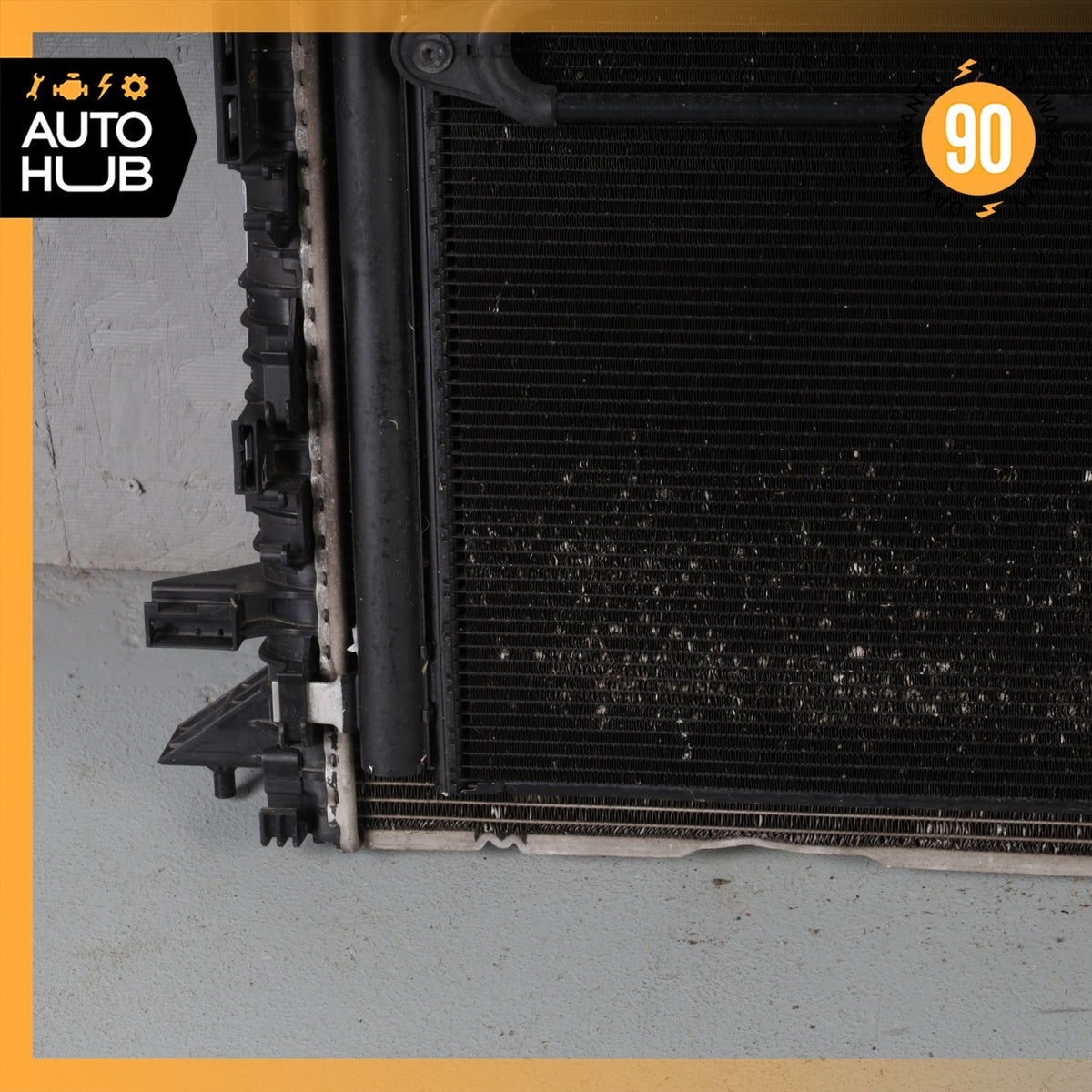 11-12 Audi D4 A8 4.2L Engine Cooling Radiator A/C Condenser Steering Cooler OEM - photo 4