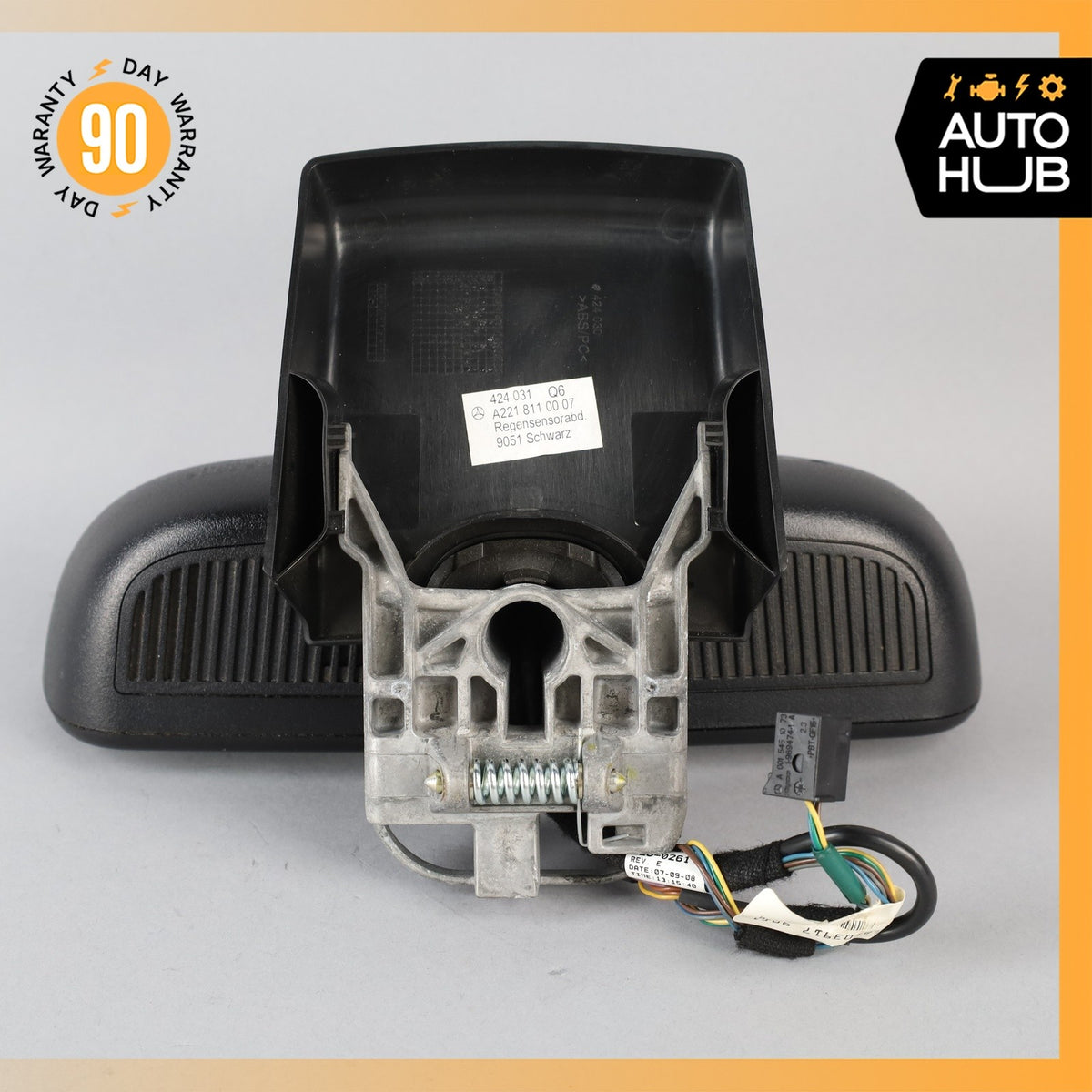 07-09 Mercedes W221 S63 S65 AMG S600 Interior Rear View Mirror Black OEM - photo 16