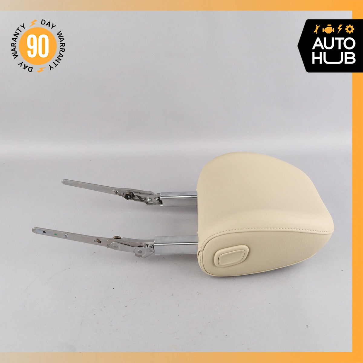 Audi 4M Q7 Front Left Side Seat Cushion Headrest Head Rest Beige OEM 87k - photo 13