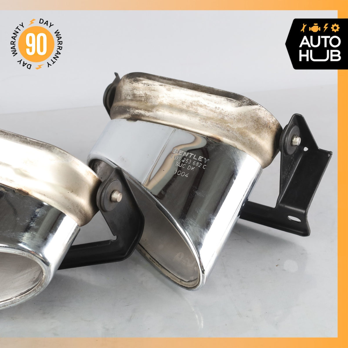 Bentley Continental GTC GT Exhaust Muffler Tips Left and Right Set OEM - photo 4