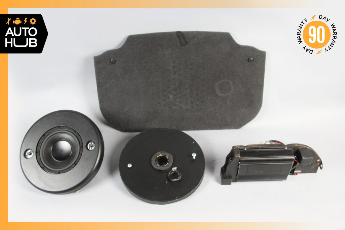 03-12 Mercedes R230 SL550 Subwoofer Speaker Amplifier w/ Custom Trim Set of 4 - photo 2