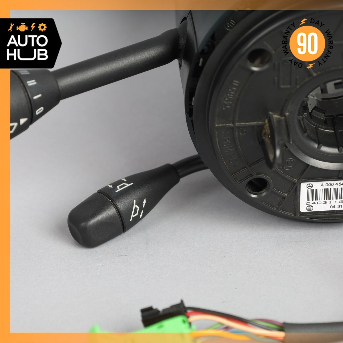 03-06 Mercedes R230 SL500 Steering Column Switch Clockspring Shroud Blue OEM - photo 4