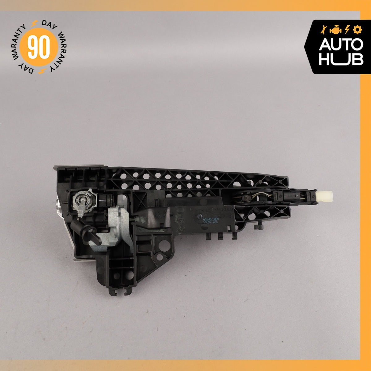 17-19 Audi 4M Q7 Front Left Driver Side Exterior Door Handle White OEM 87k - photo 8