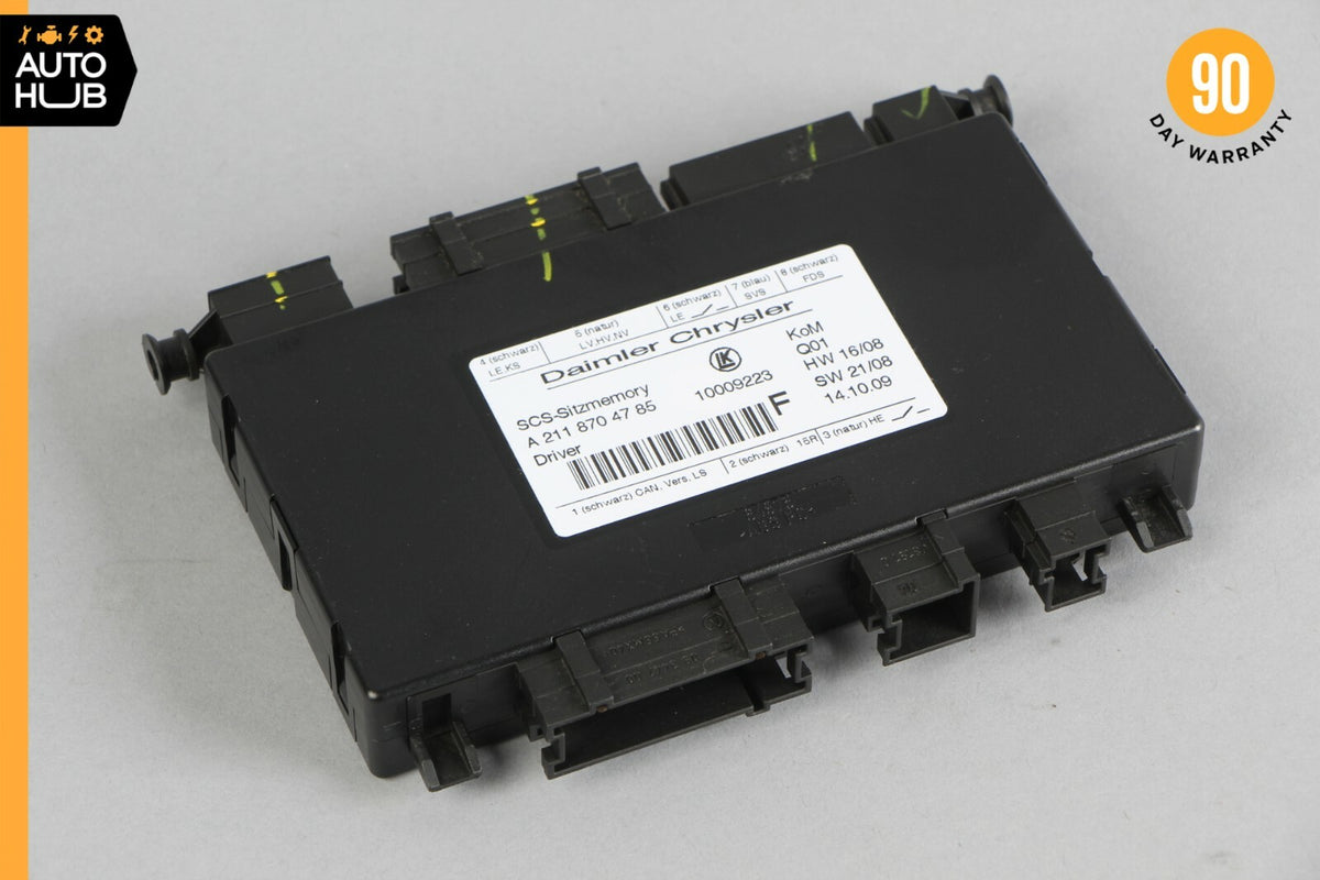 03-12 Mercedes X164 GL350 SLK350 GL550 E320 Seat Control Module Left Side OEM - photo 1