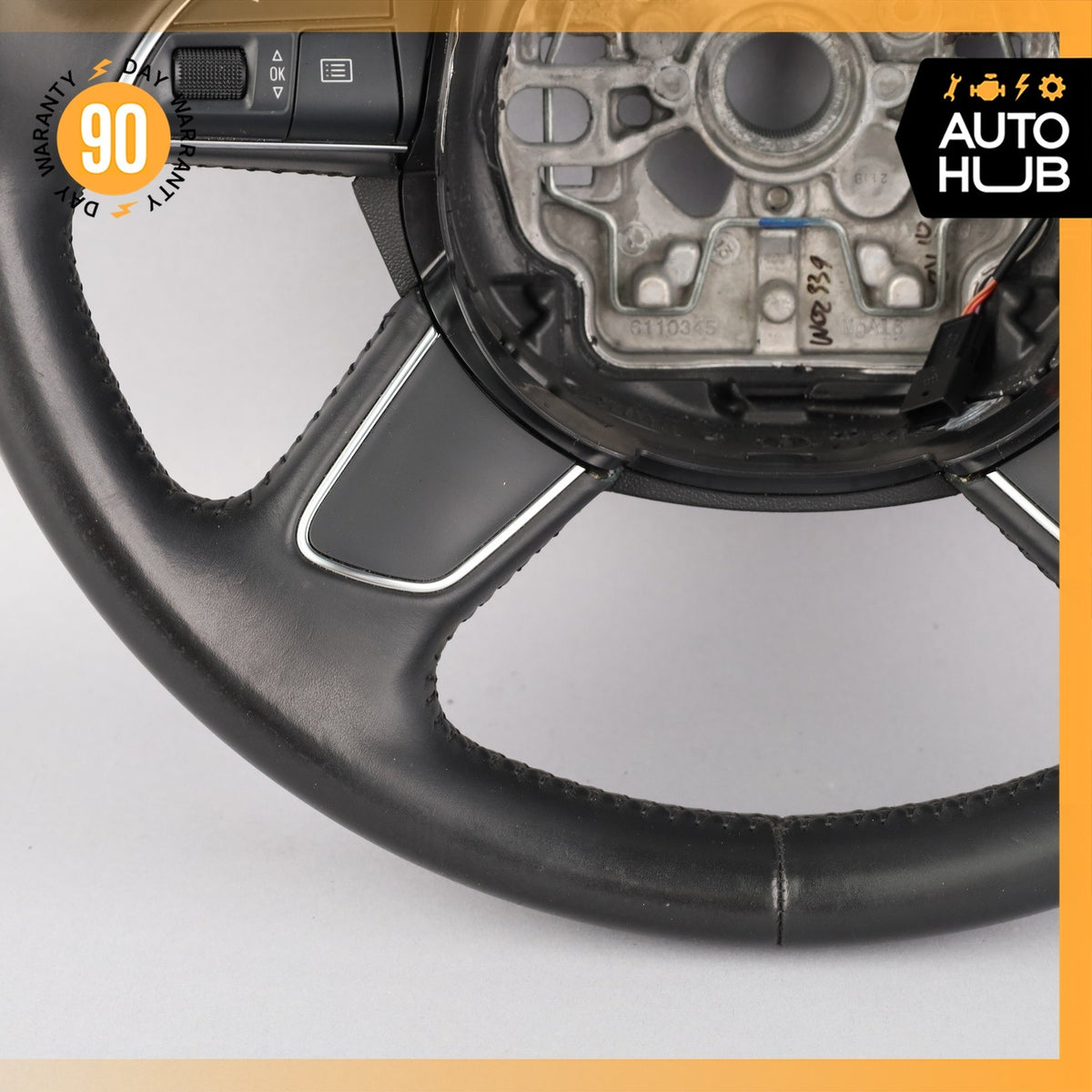 Audi 4G8 A7 S7 Steering Wheel Black 4G0419091M OEM - photo 7
