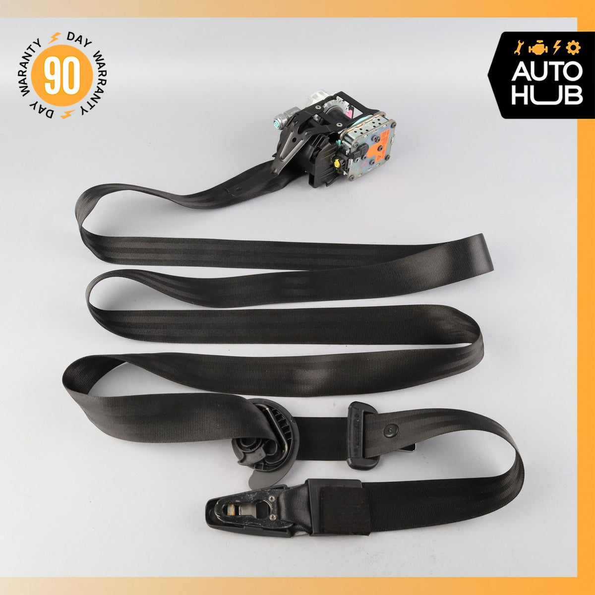 11-18 Porsche Cayenne 958 Front Right Passenger Side Seat Belt Black OEM - photo 9