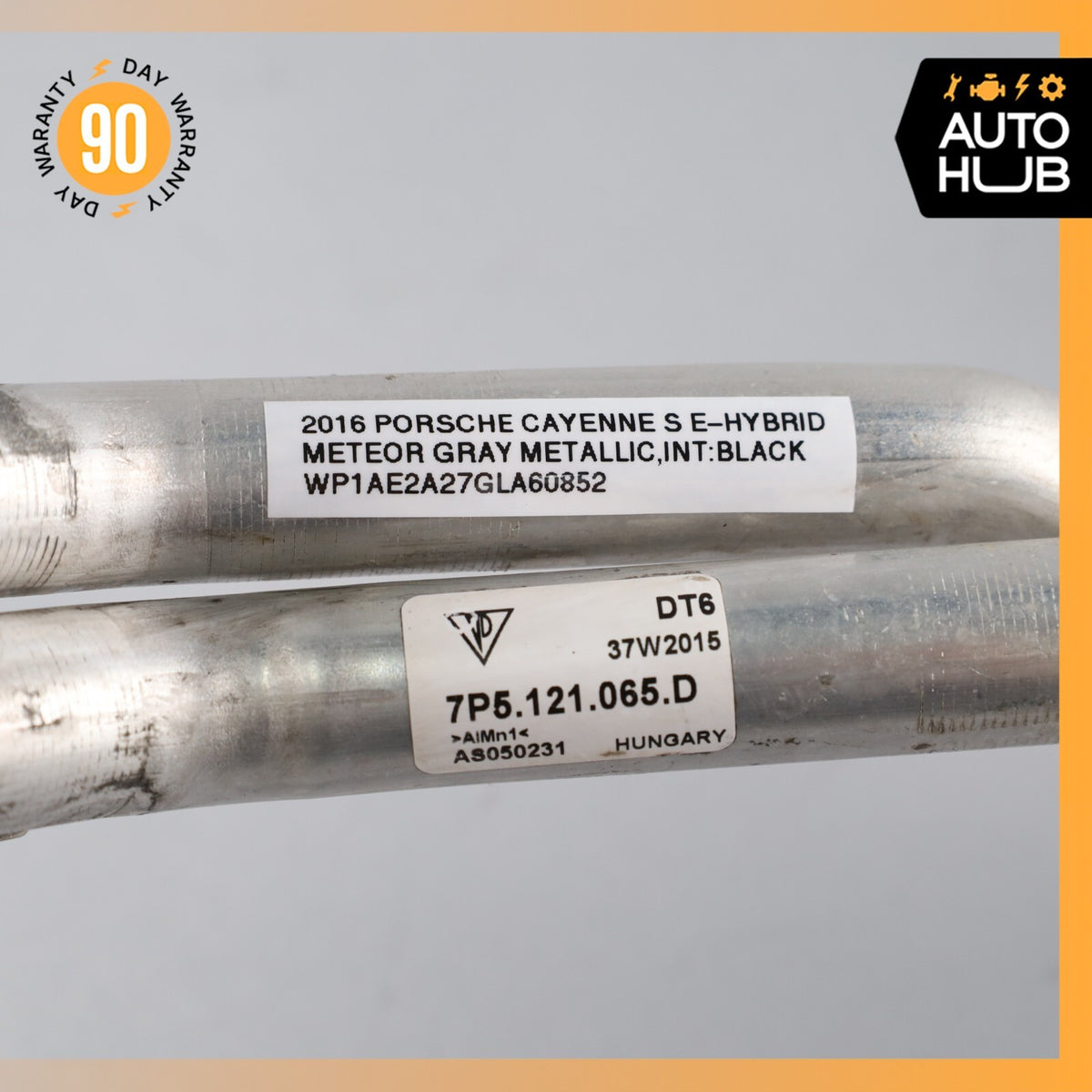 15-18 Porsche Cayenne 958 E-Hybrid Coolant Hose Line Pipe Set OEM - photo 7