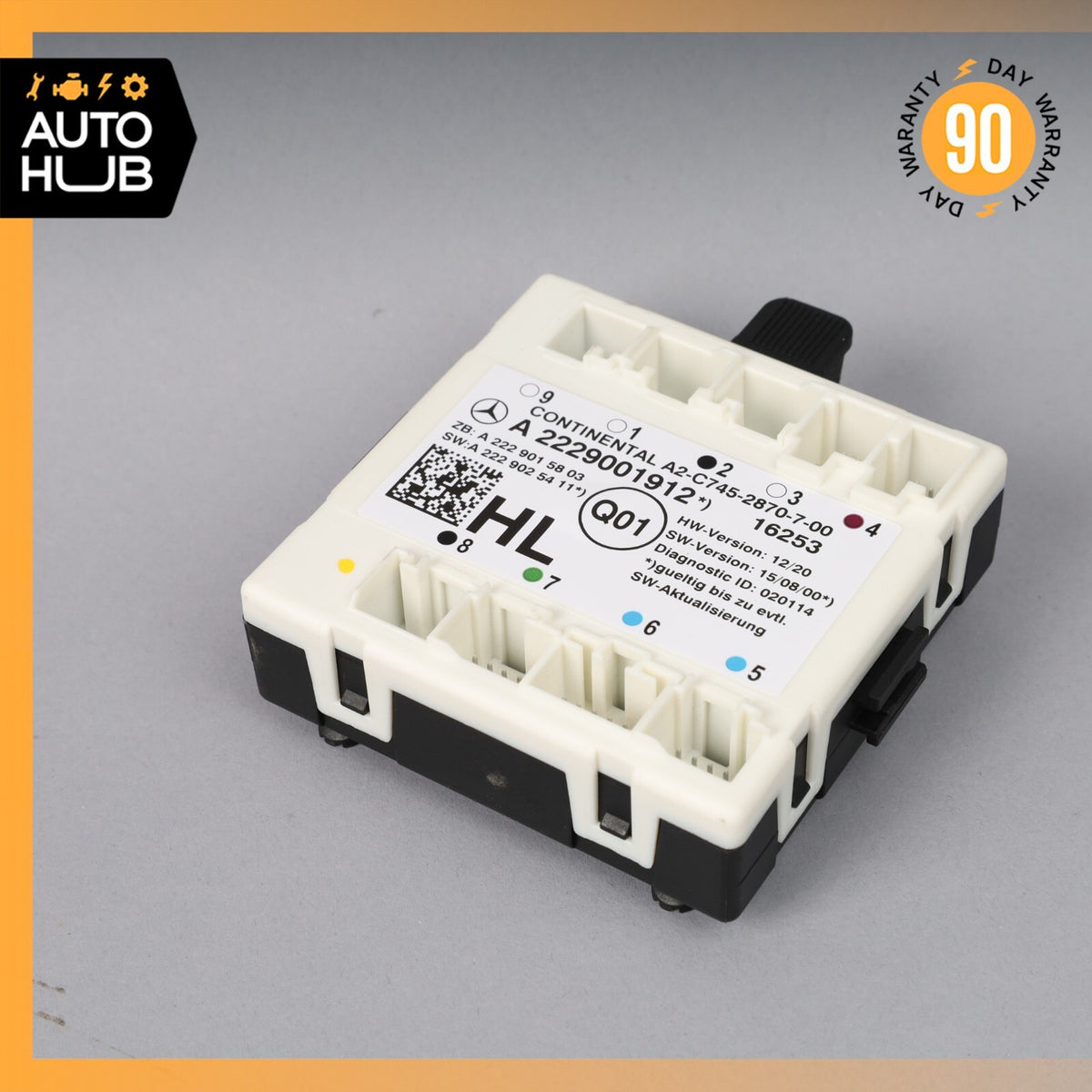 16-19 Mercedes W205 C300 C350e Rear Left Driver Side Door Control Module OEM 69k - photo 1