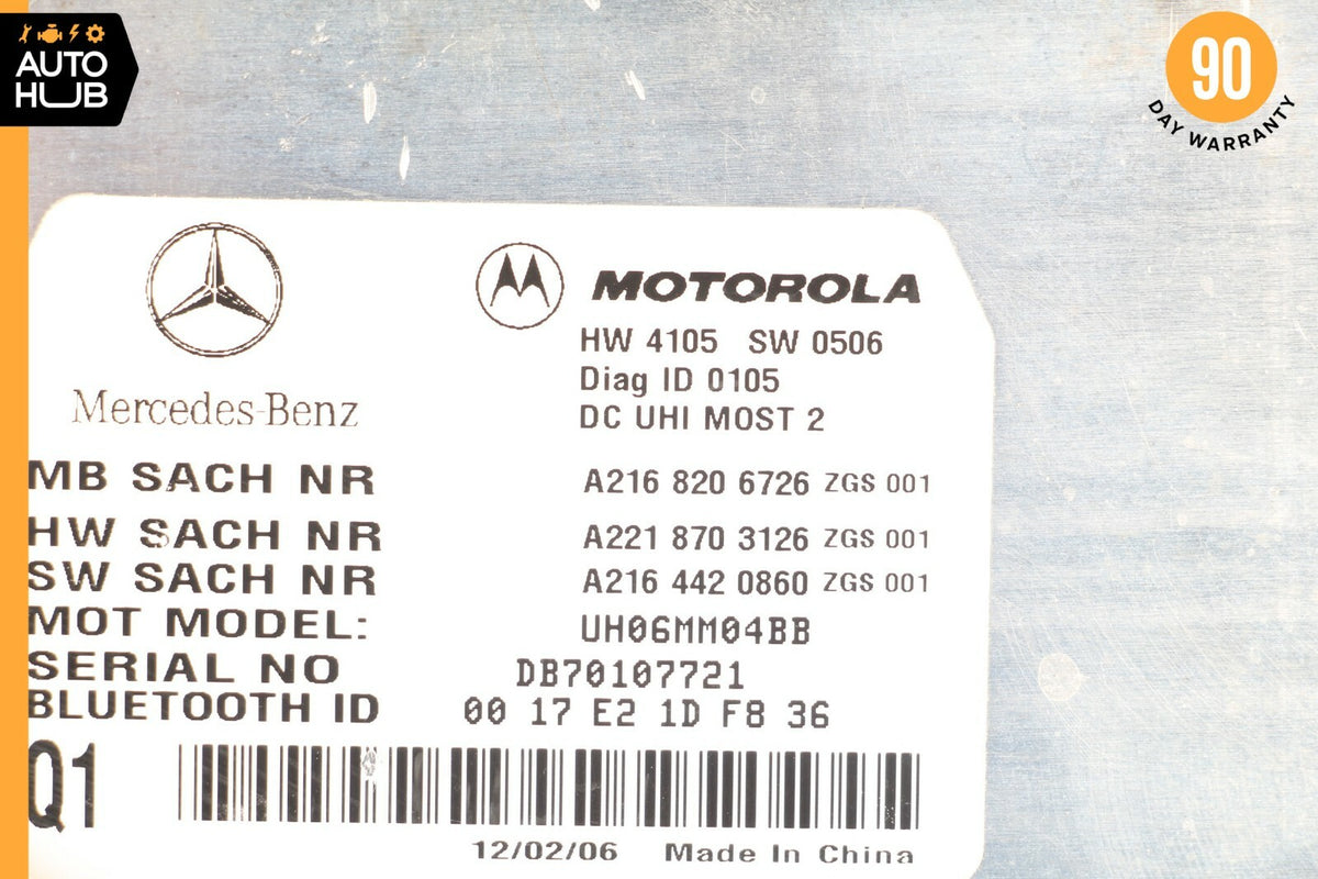 07-10 Mercedes W221 S550 CL550 CL600 Bluetooth Communication Module OEM - photo 7