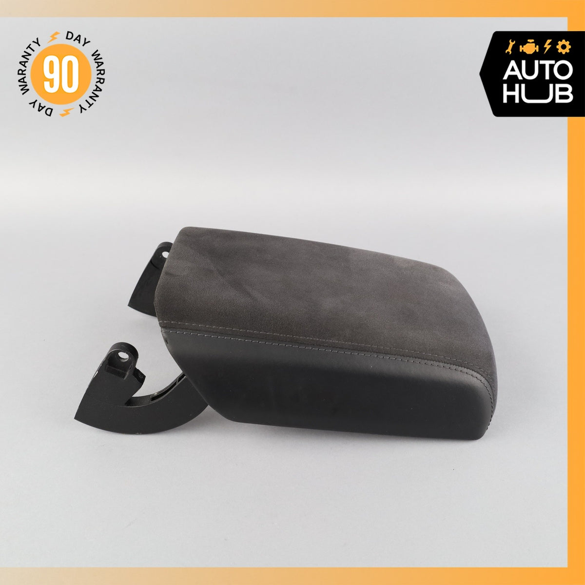 15-18 Porsche Macan 95B Front Center Console Armrest Arm Rest Suede Black OEM - photo 5