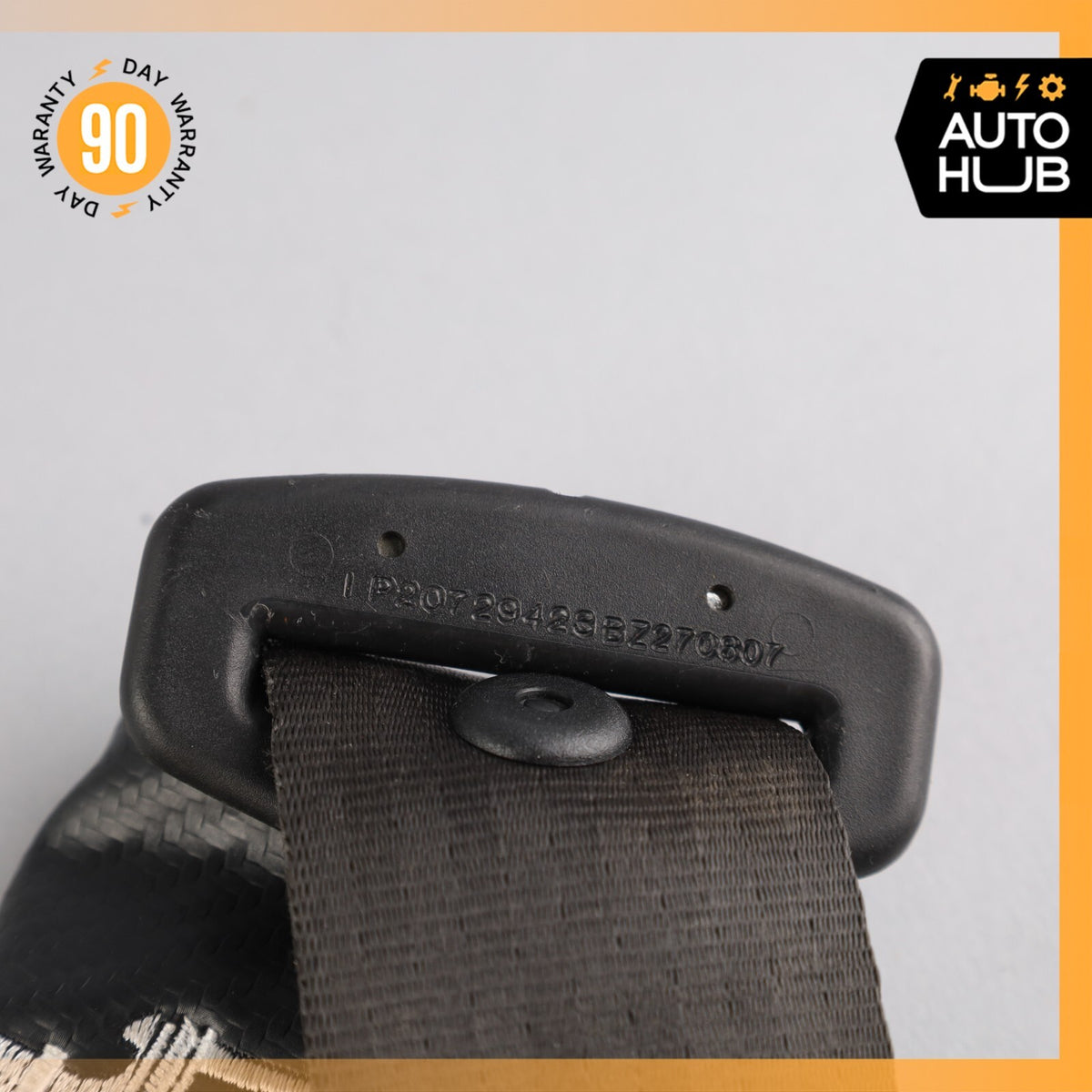08-19 Maserati GranTurismo M145 Front Right Side Seat Belt Black OEM - photo 23