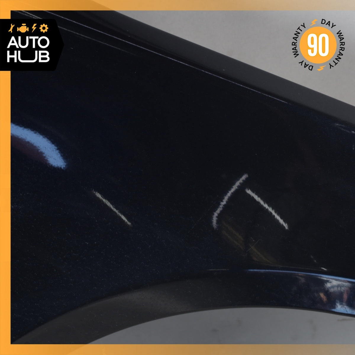 04-10 BMW E60 550i 528i Front Right Passenger Side Fender Panel Black OEM - photo 5