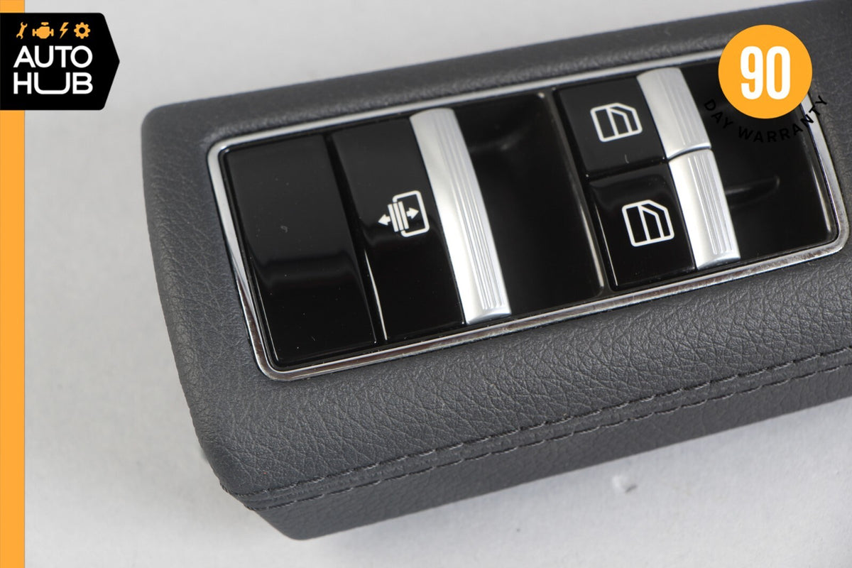 10-13 Mercedes W221 S400 S550 Rear Left Driver Window Control Switch Black OEM - photo 4