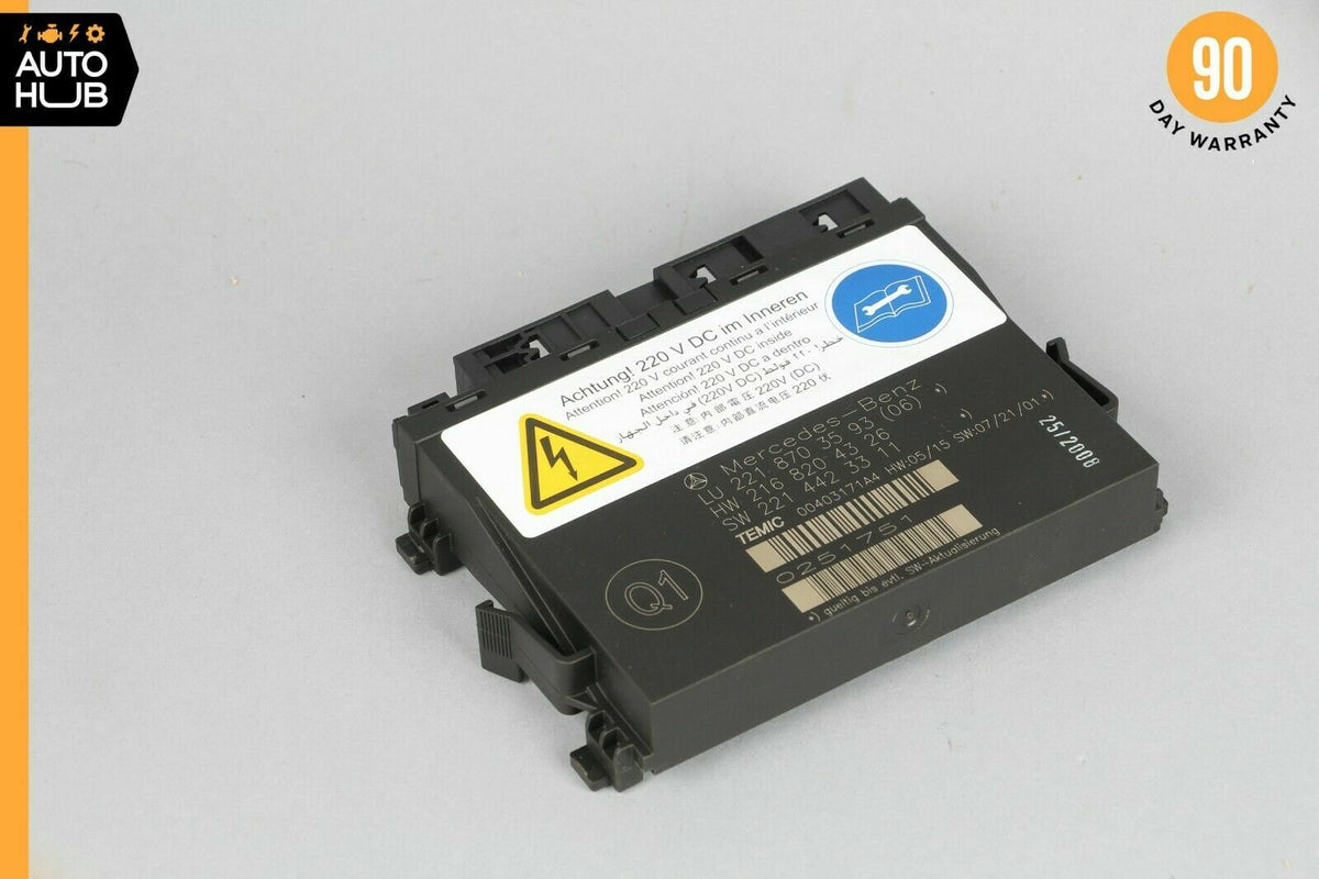 07-10 Mercedes W216 CL63 S63 AMG Front Left or Right Seat Contour Control Module - photo 1