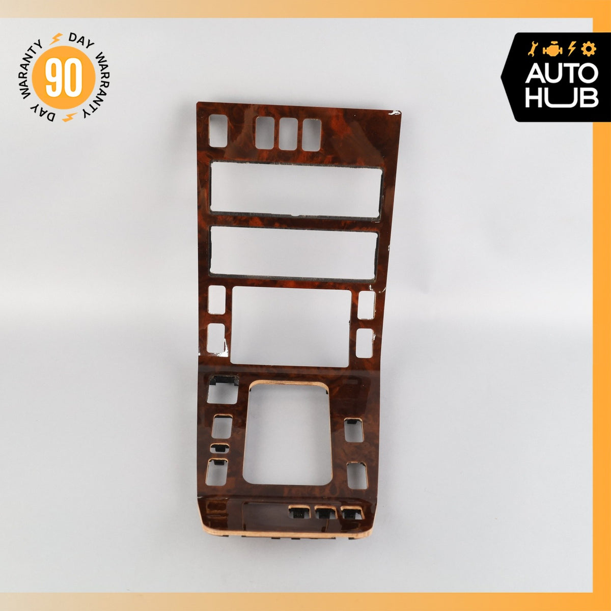 96-99 Mercedes W140 CL600 S500 Center Console Trim Bezel Wood OEM - photo 2