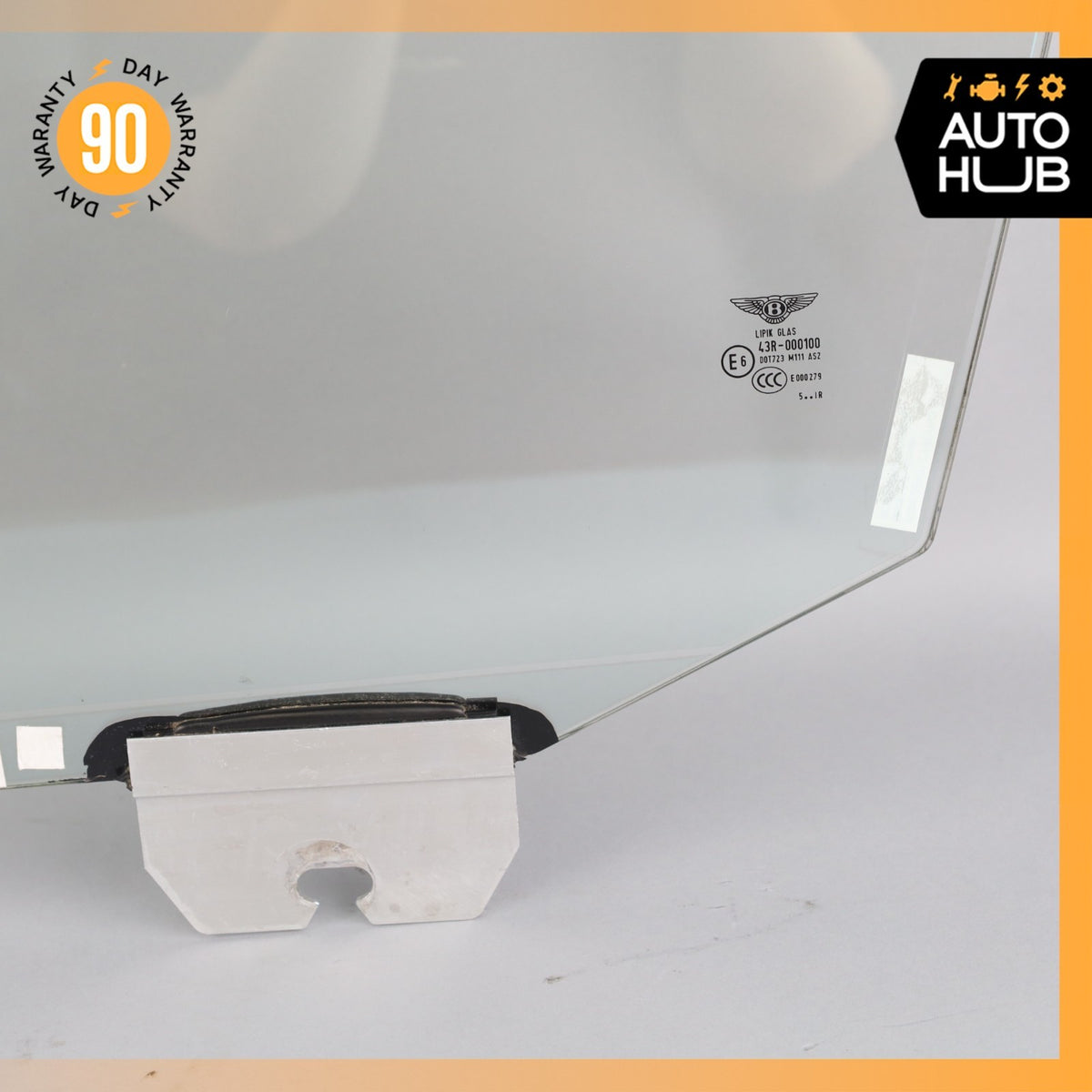 06-13 Bentley Continental Flying Spur Front Left Side Door Window Glass OEM 39k - photo 4