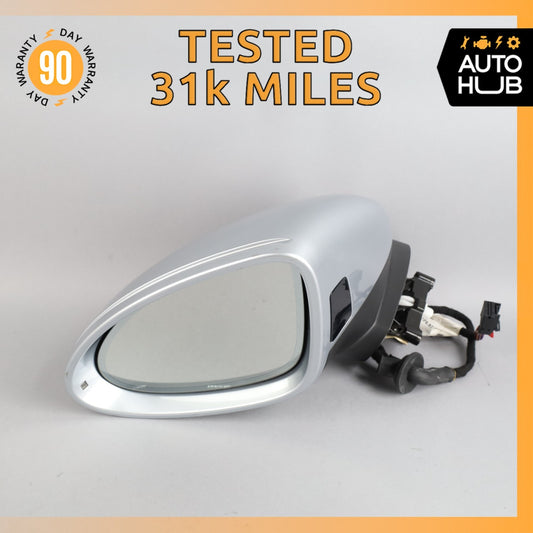 15-18 Porsche Cayenne 958 Left Side Rear View Door Mirror w/ Blind Spot OEM 31k - photo 1