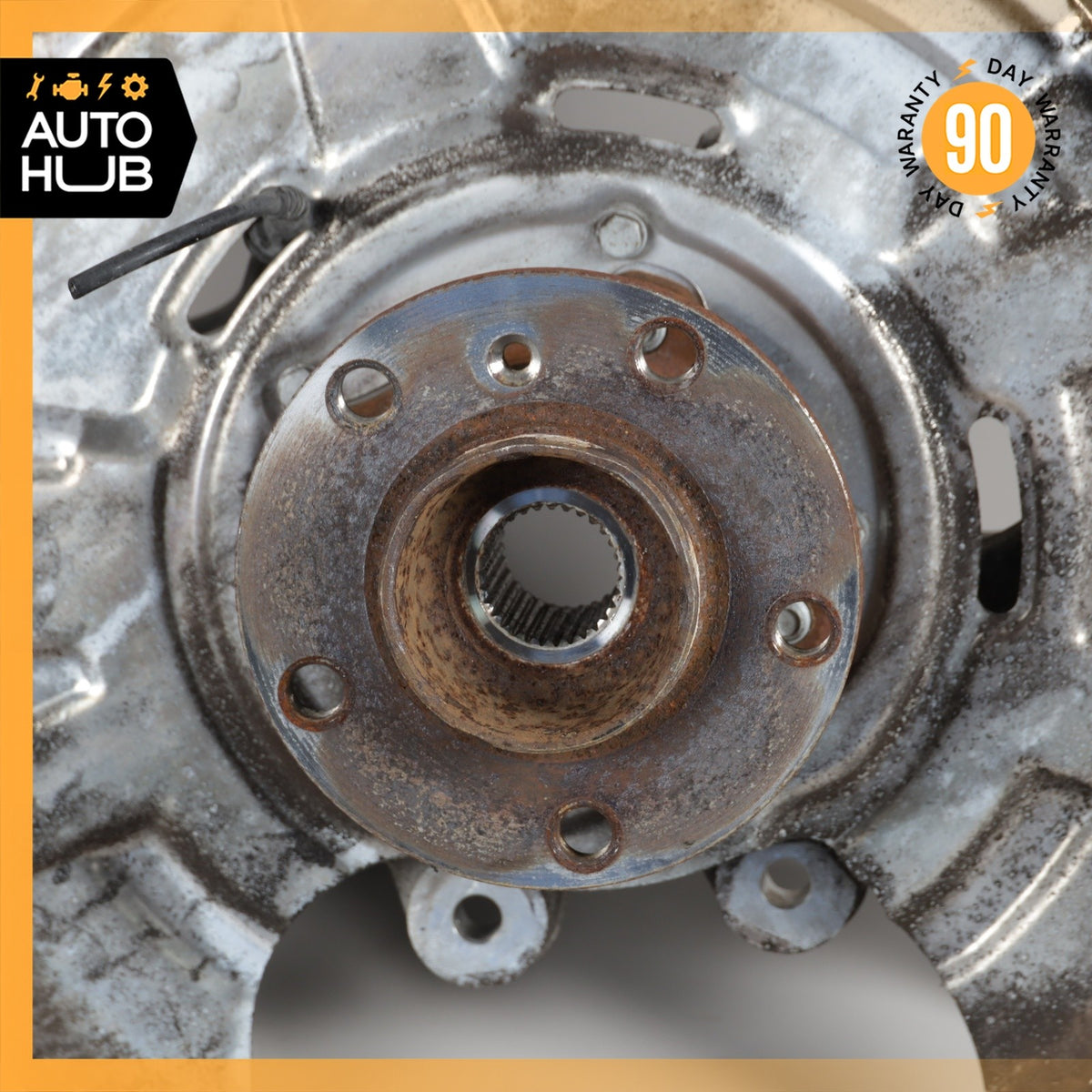 BMW F10 550i 535i Rear Right Passenger Side Spindle Knuckle Hub w/ Shield OEM - photo 6